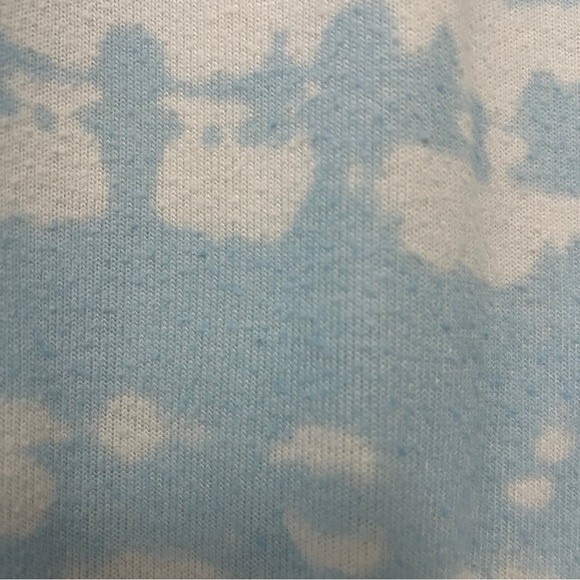 Aqua Lounge Cloud Print Long Sleeve Pajama Set Size Medium - Picture 7 of 9